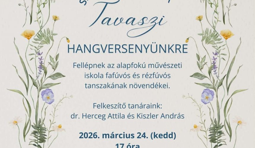 Tavaszi Hangverseny Tavaszi Hangverseny
